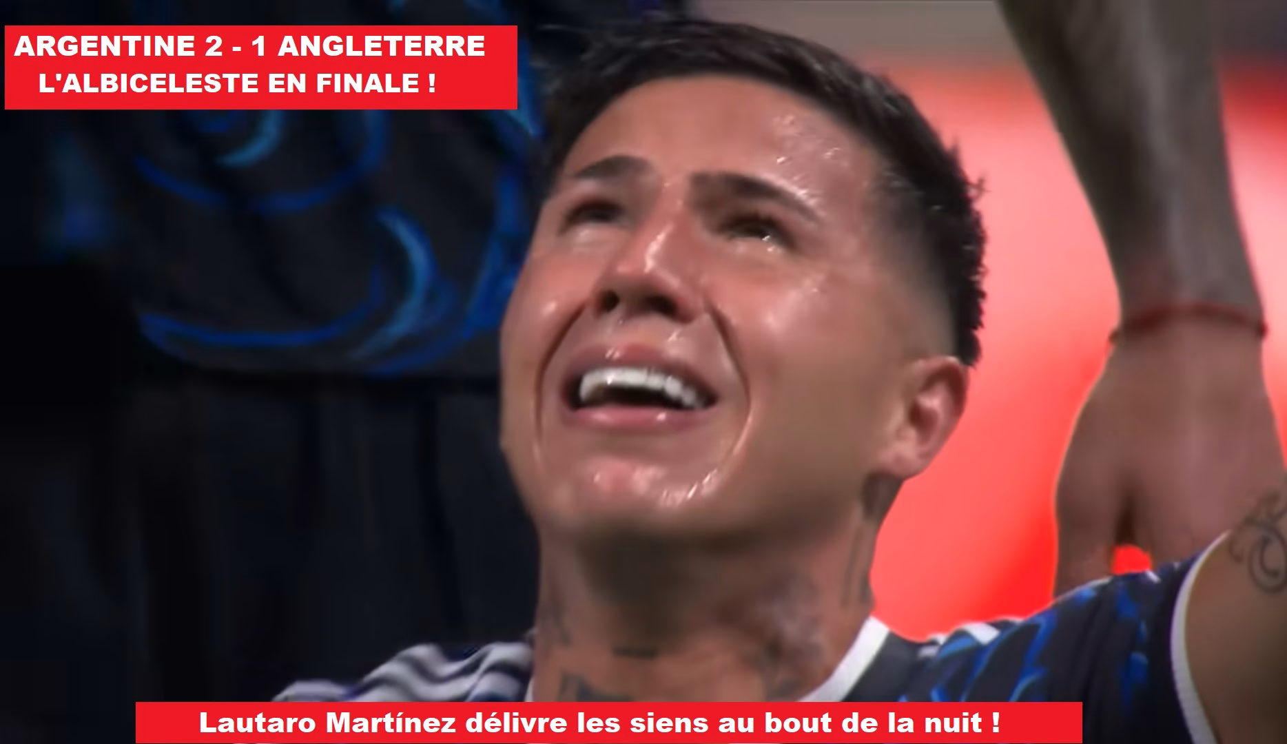 You are currently viewing Argentine – Angleterre (2-1) : L’Albiceleste renverse les Three Lions et s’offre une finale historique !