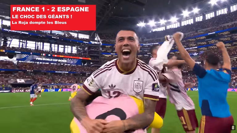 Joie celebration but Espagne match France